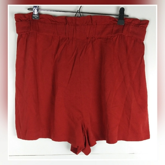 A.n.a chambray paper bag booty shorts size 16 - Picture 2 of 5